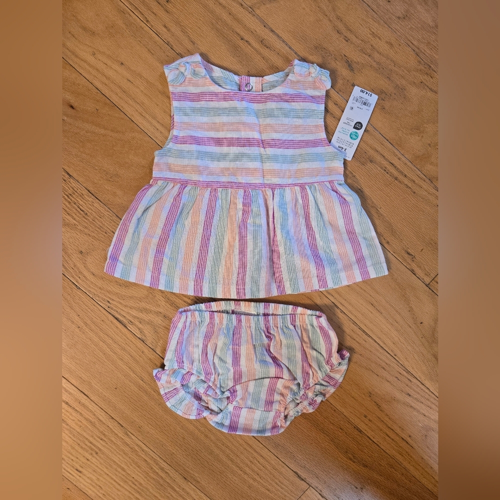 Carter's 3-6 m Striped Girls Outfit